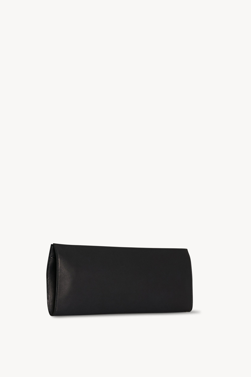 The Row Flat Clutch in Leather outlook