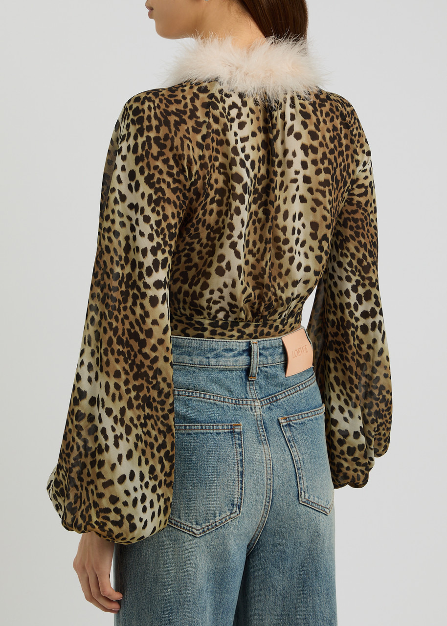 Blumarine Leopard-print Georgette Blouse - 3