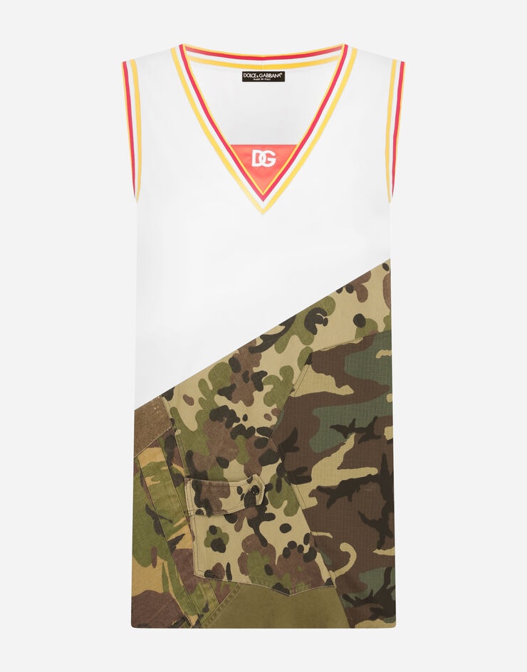 Camouflage patchwork singlet with DG patch - 3