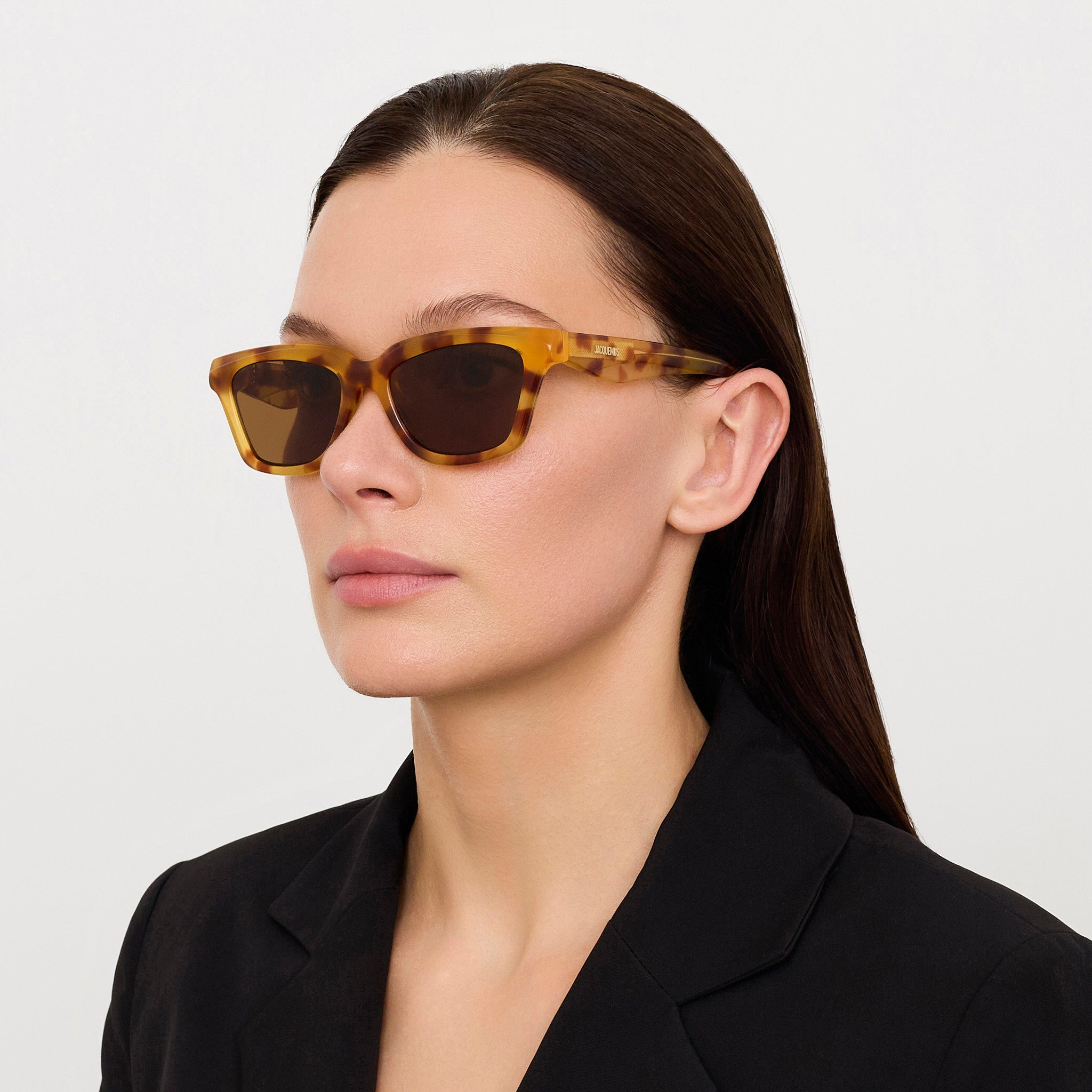 Carre Sunglasses in Beige Tortoiseshell - 3