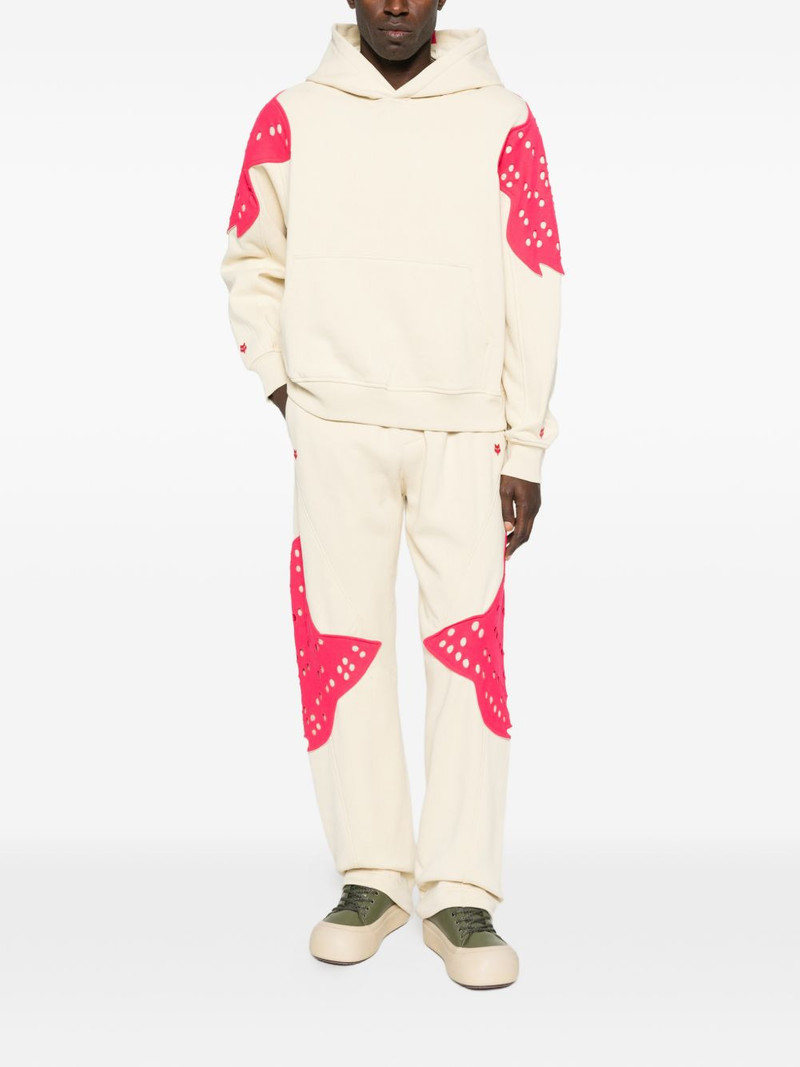 Kiko Kostadinov x Fox Lab perforated fox fleece joggers outlook