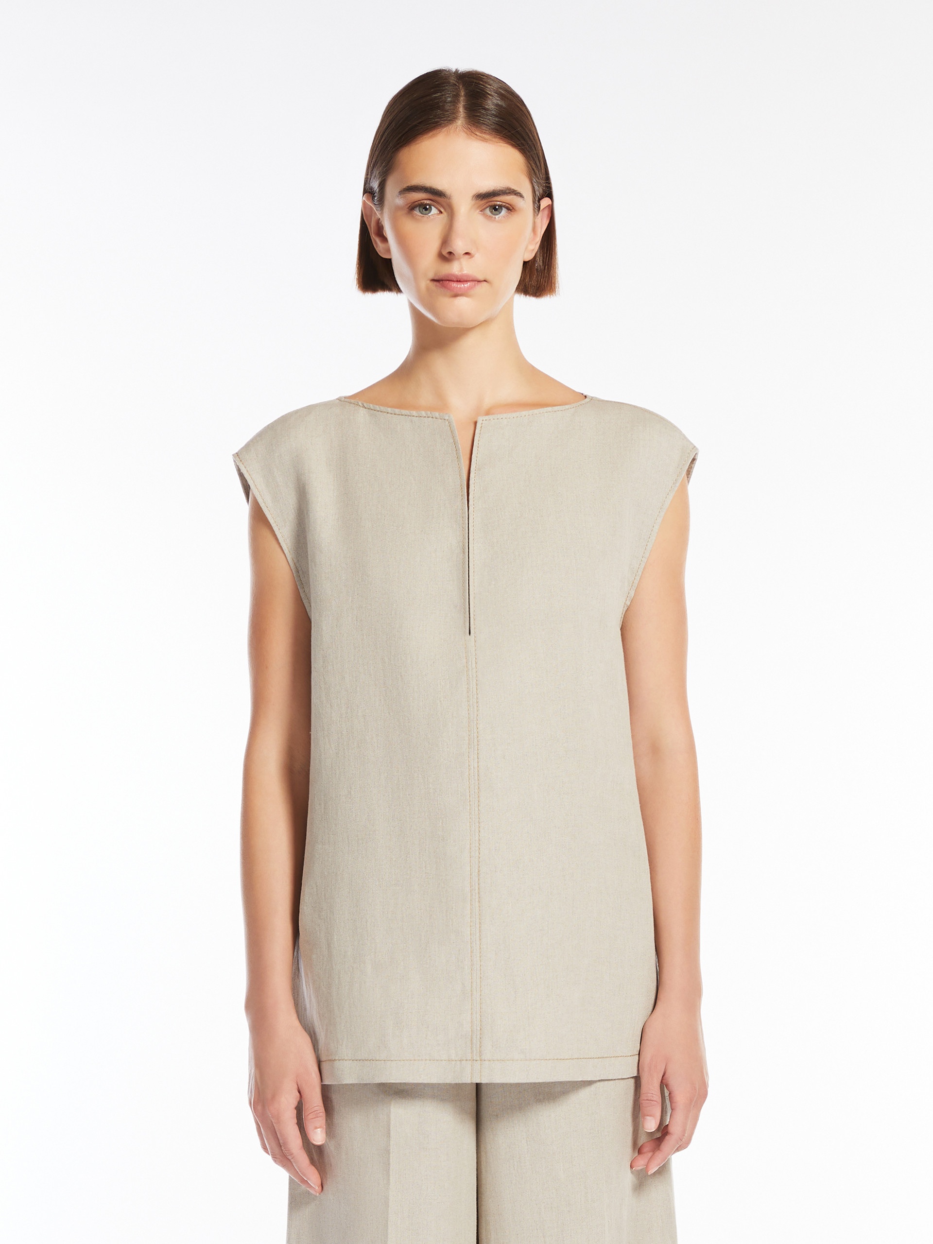 COLIMBO Linen canvas blouse - 3