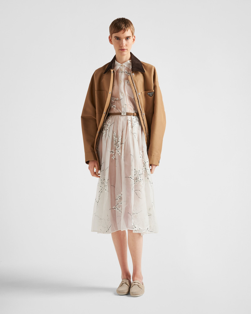 Prada Embroidered organza dress outlook