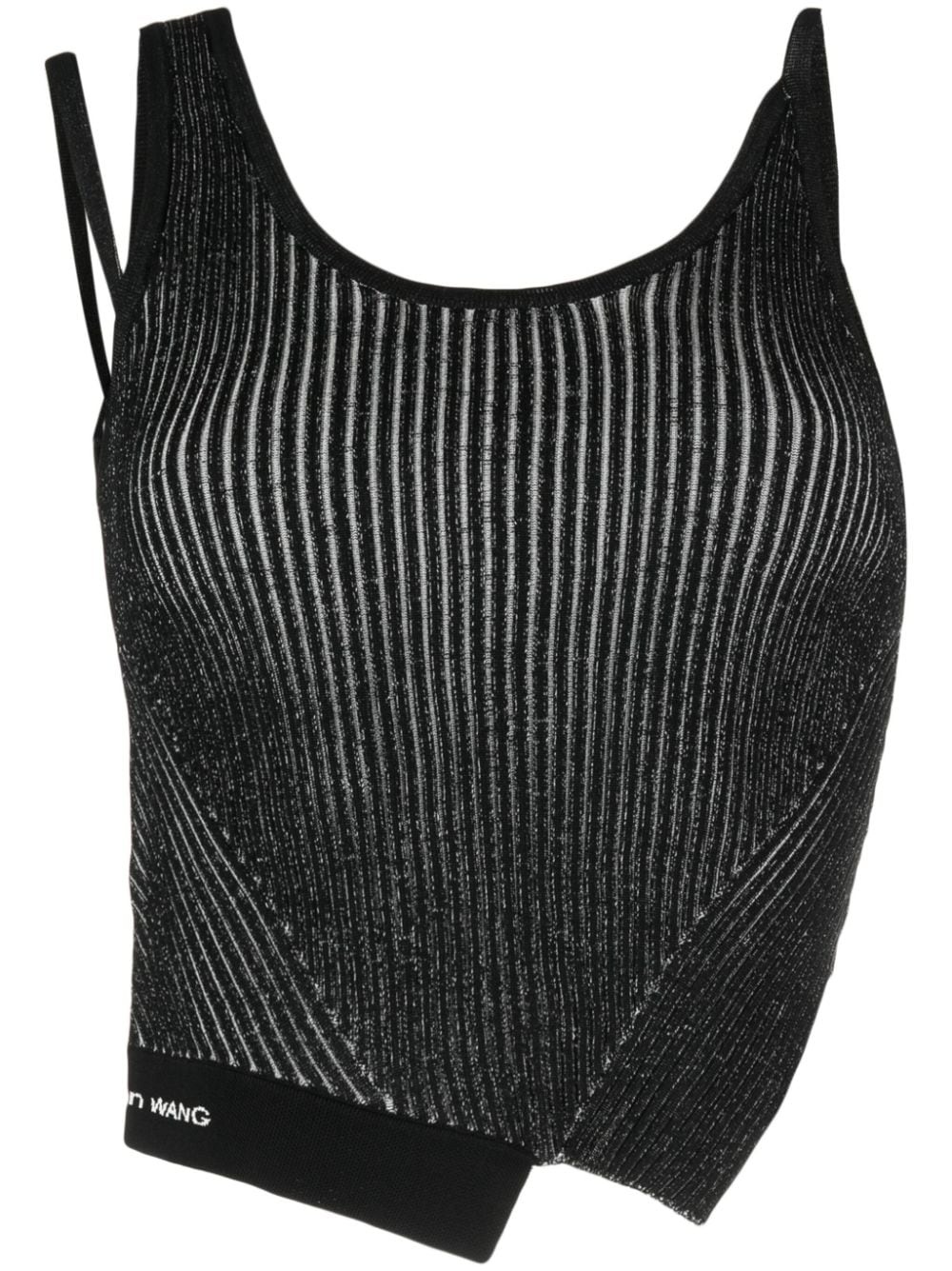 asymmetric vest top - 1