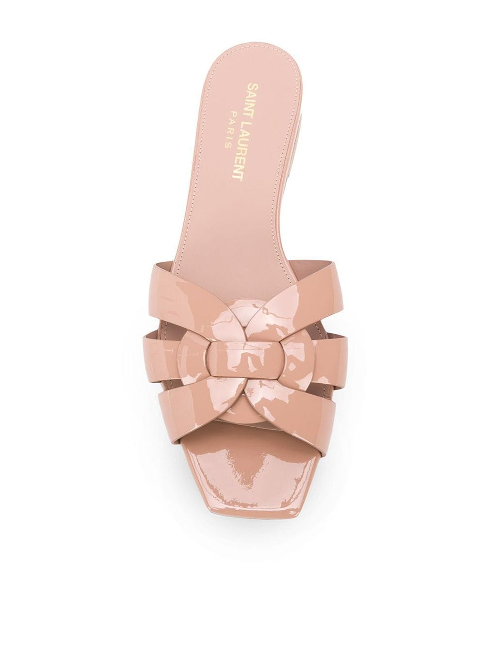 Saint Laurent Women Tribute Leather Flat Sandals - 4