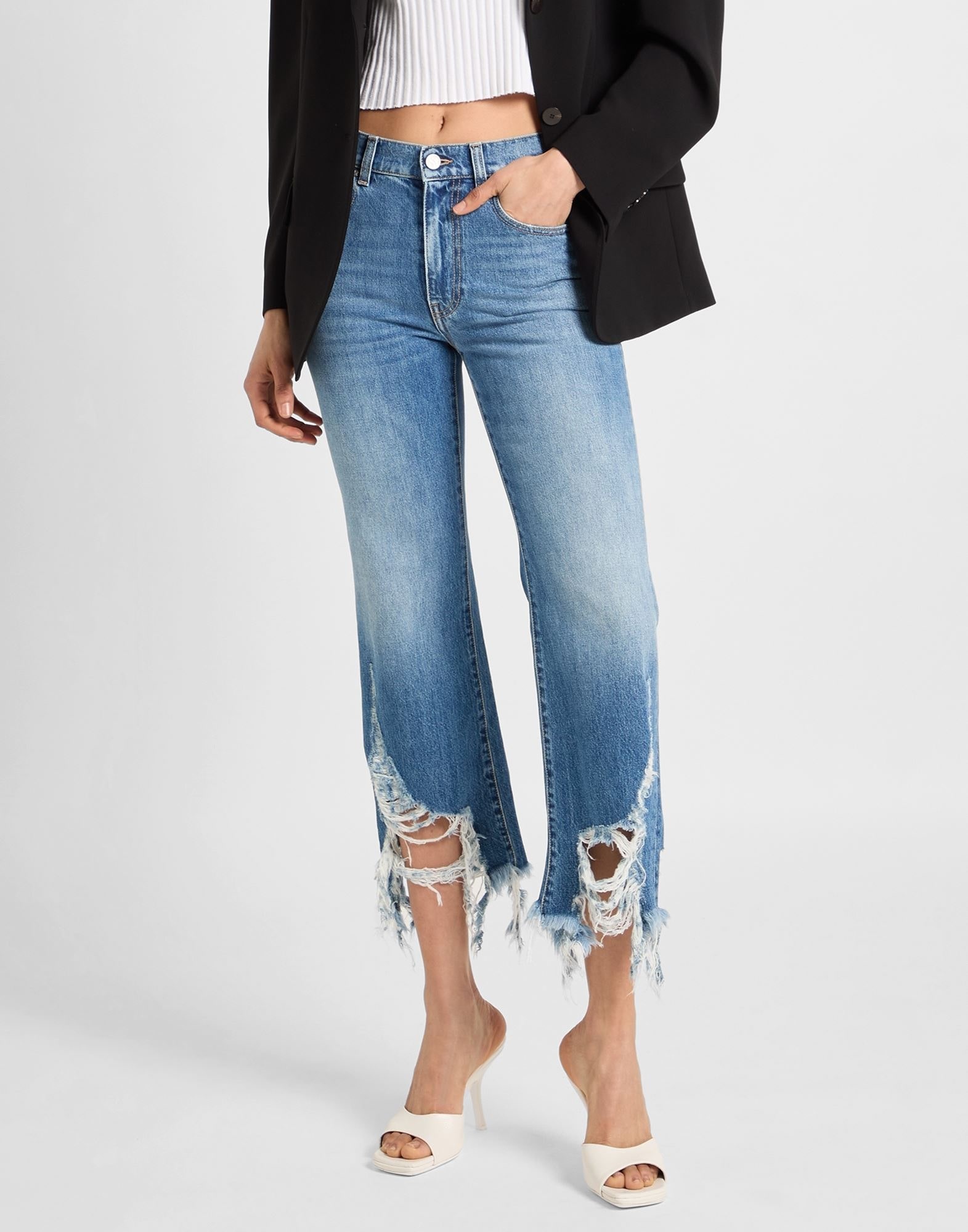 Blue Women's Denim Pants - 4