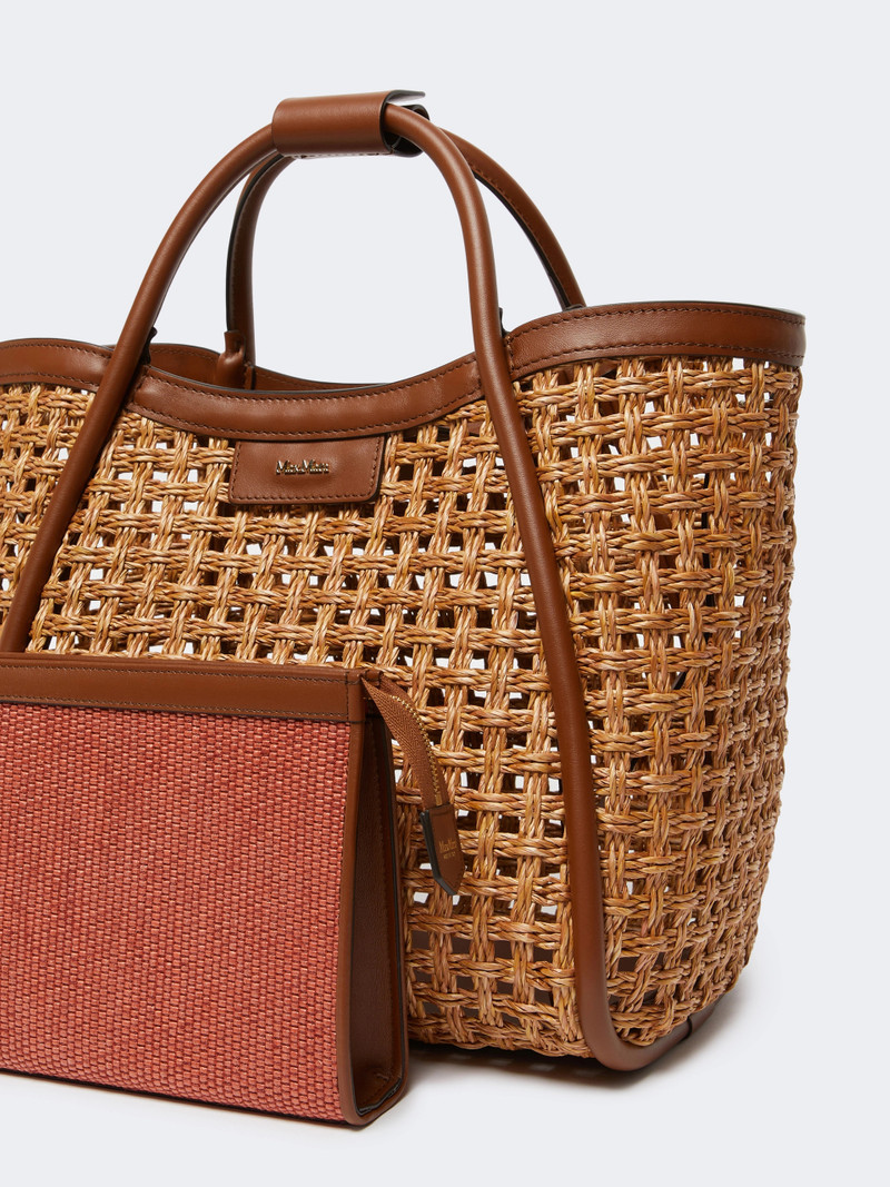 MARINECESTO Small Marine bag in woven natural fibre - BEIGE 5