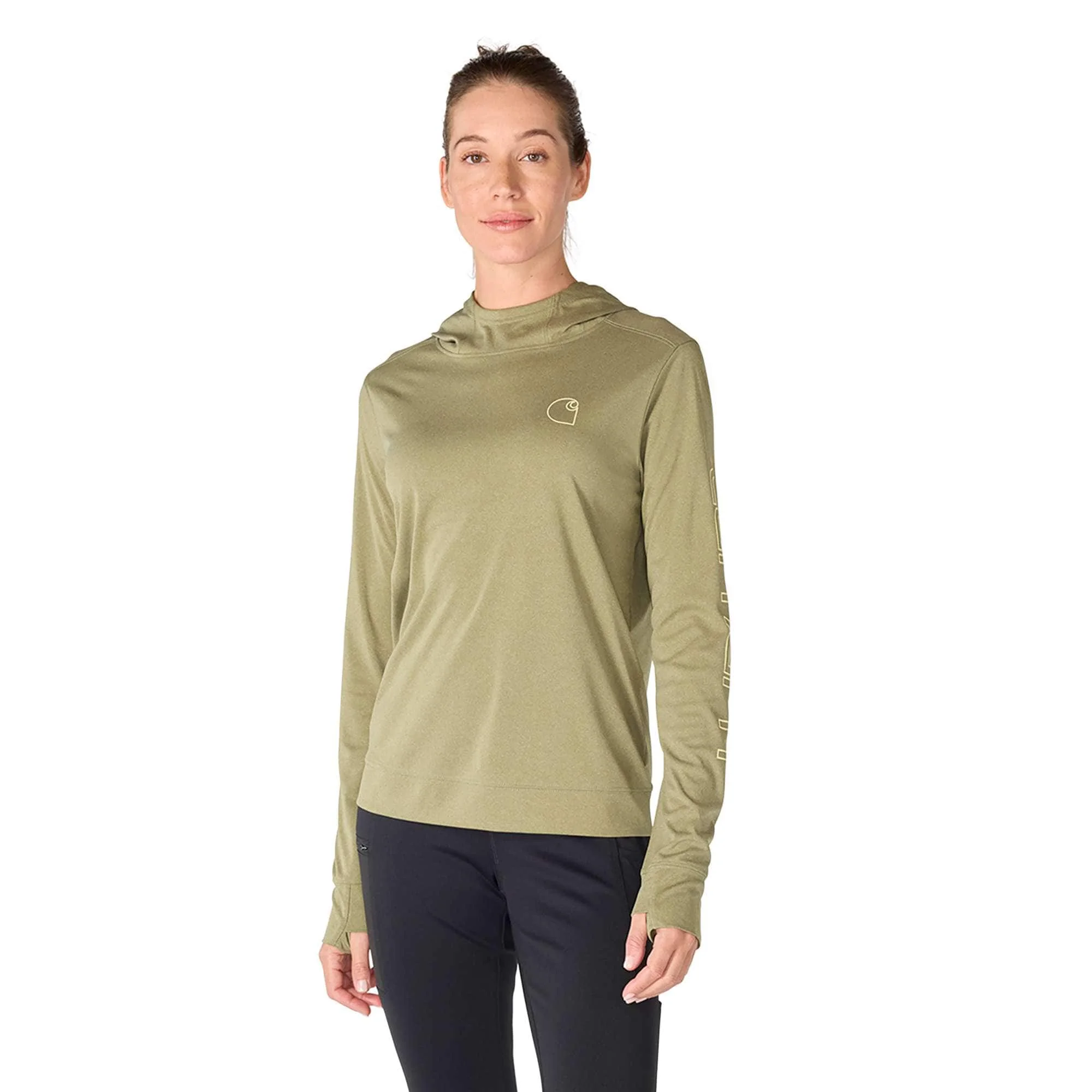 Women's Force Sun Defender™ Relaxed LS Logo Hoodie - 1