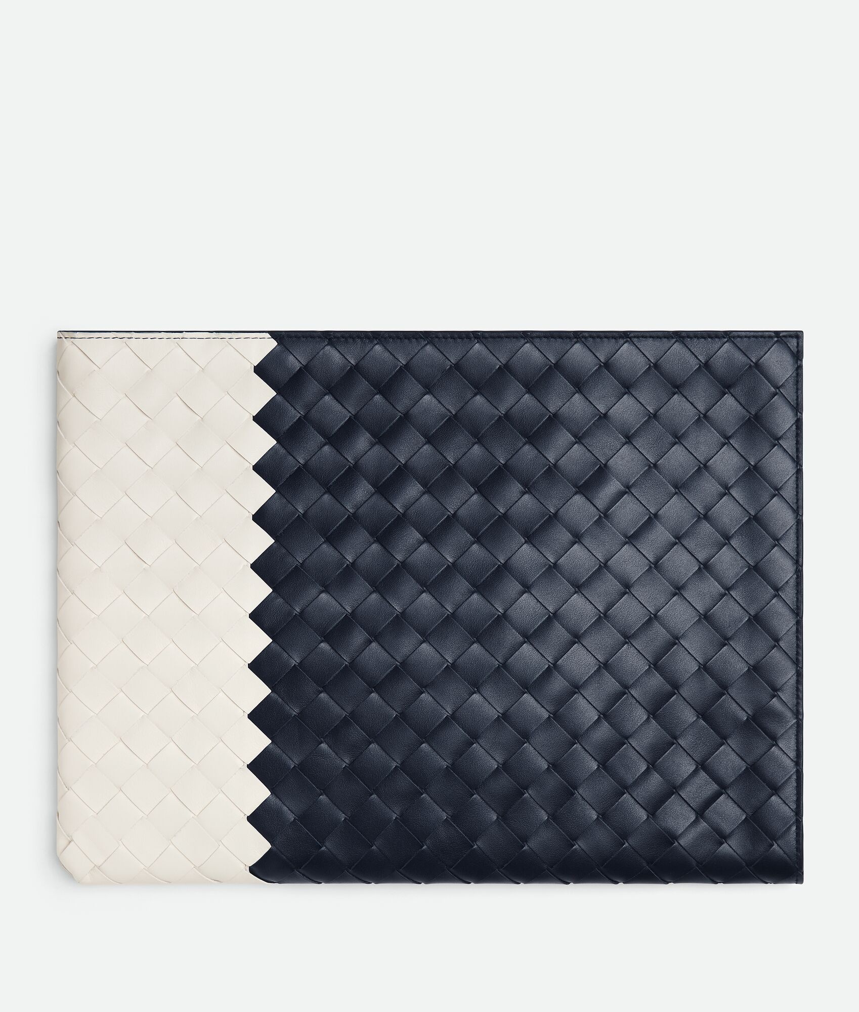 Intrecciato Half Zip Pouch - 1