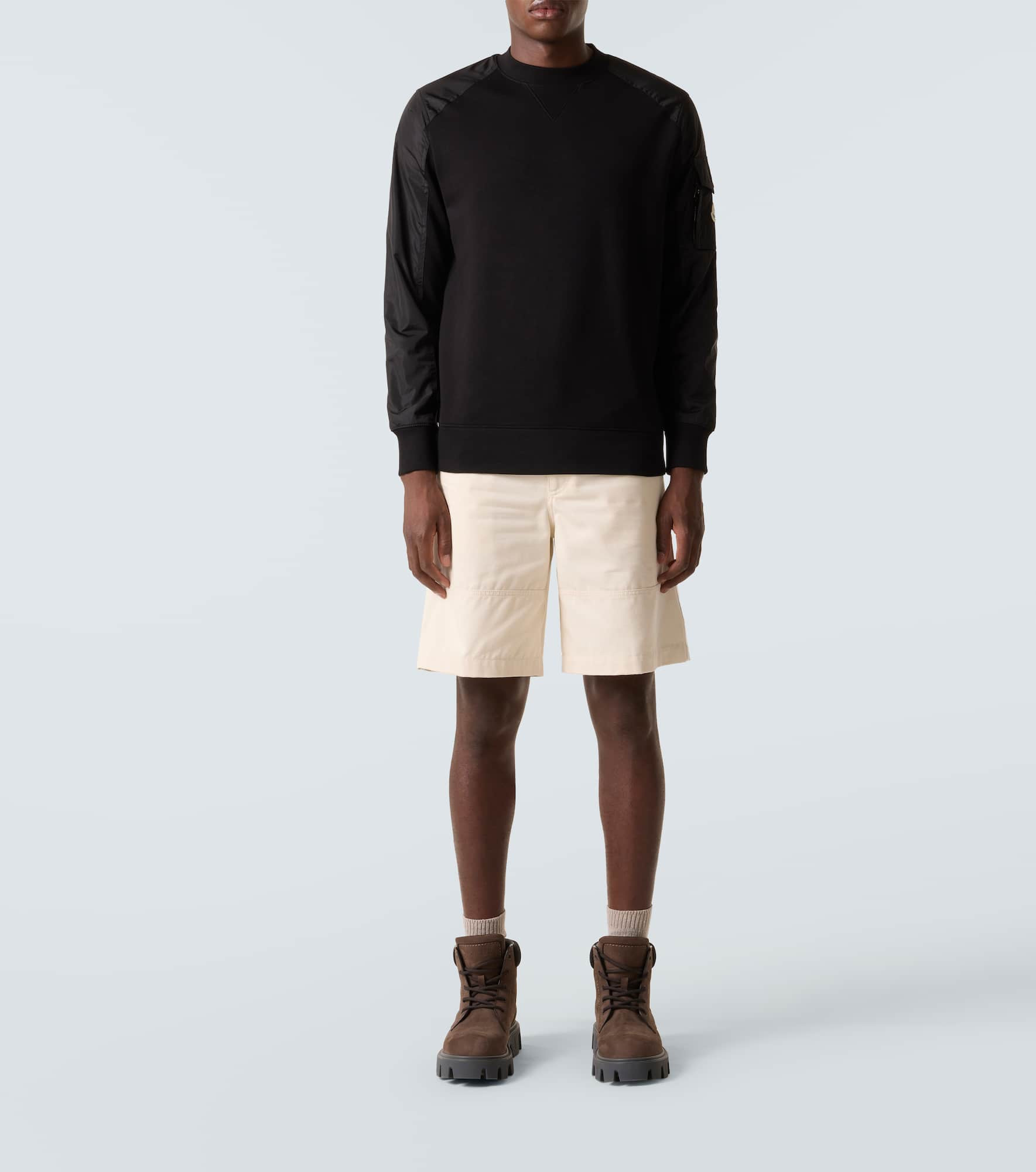 Cotton-blend sweatshirt - 2