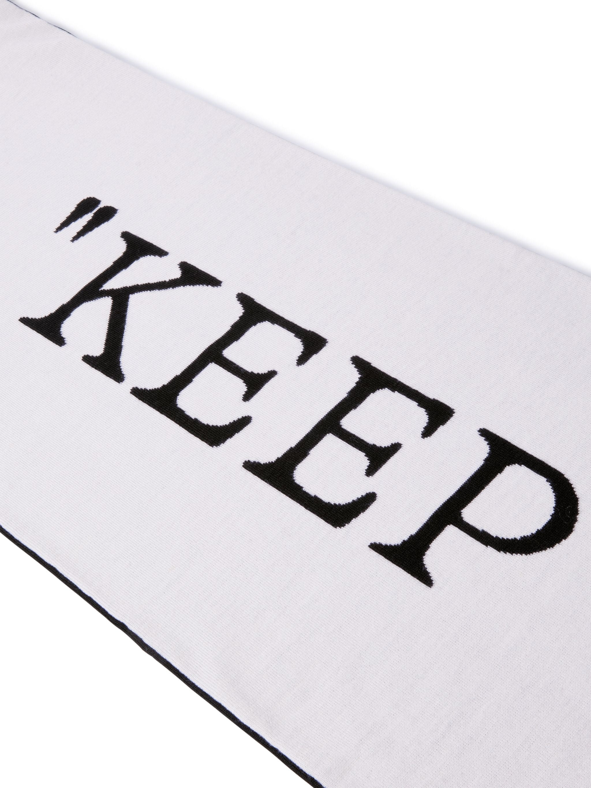 Black/white Reversible "keep Warm" Scarf - 3