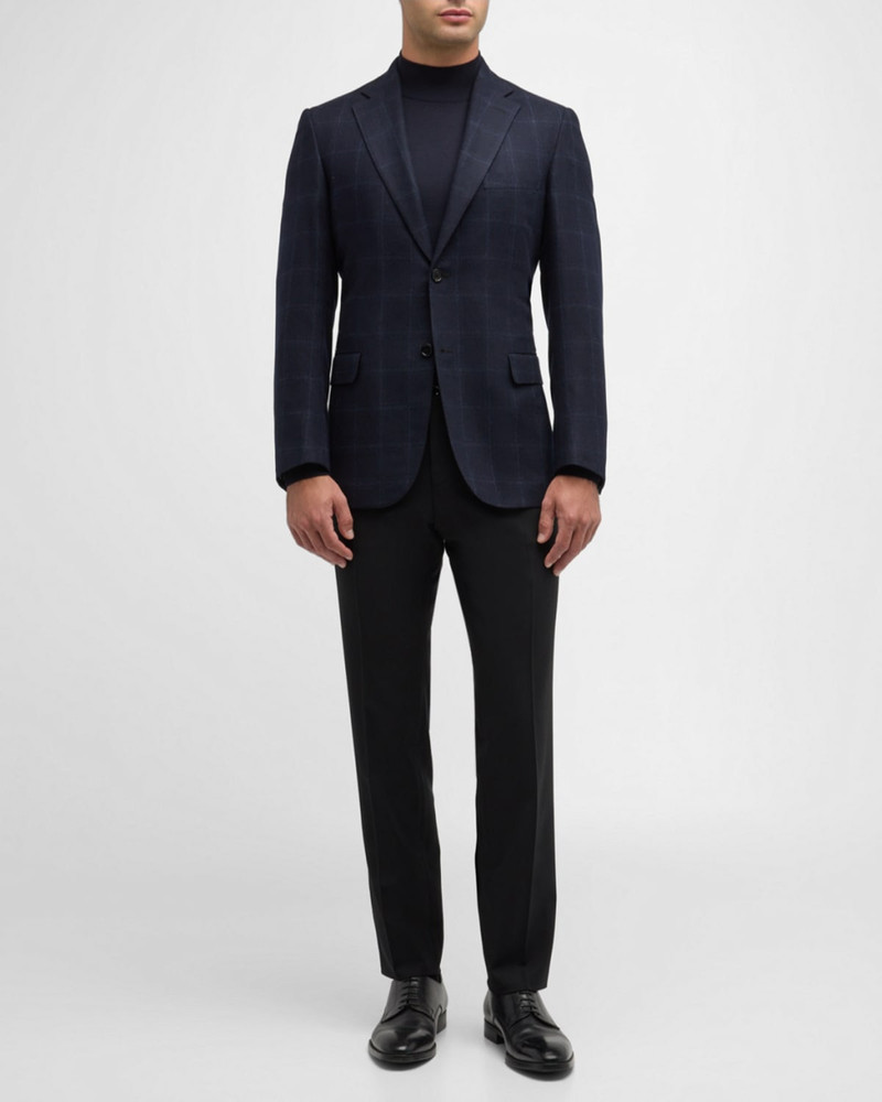 Brioni Men's Wool-Cashmere Windowpane Sport Coat outlook