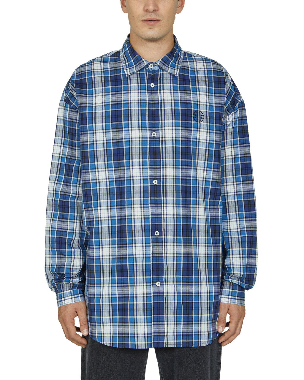 MONOGRAM PLAID L/S SHIRT - 2