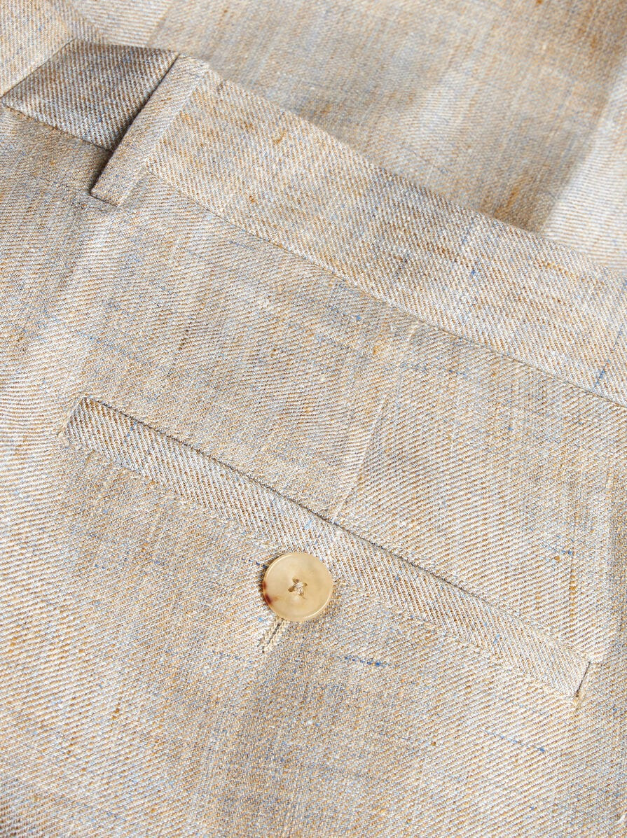 ROMA LINEN BERMUDA SHORTS - 6