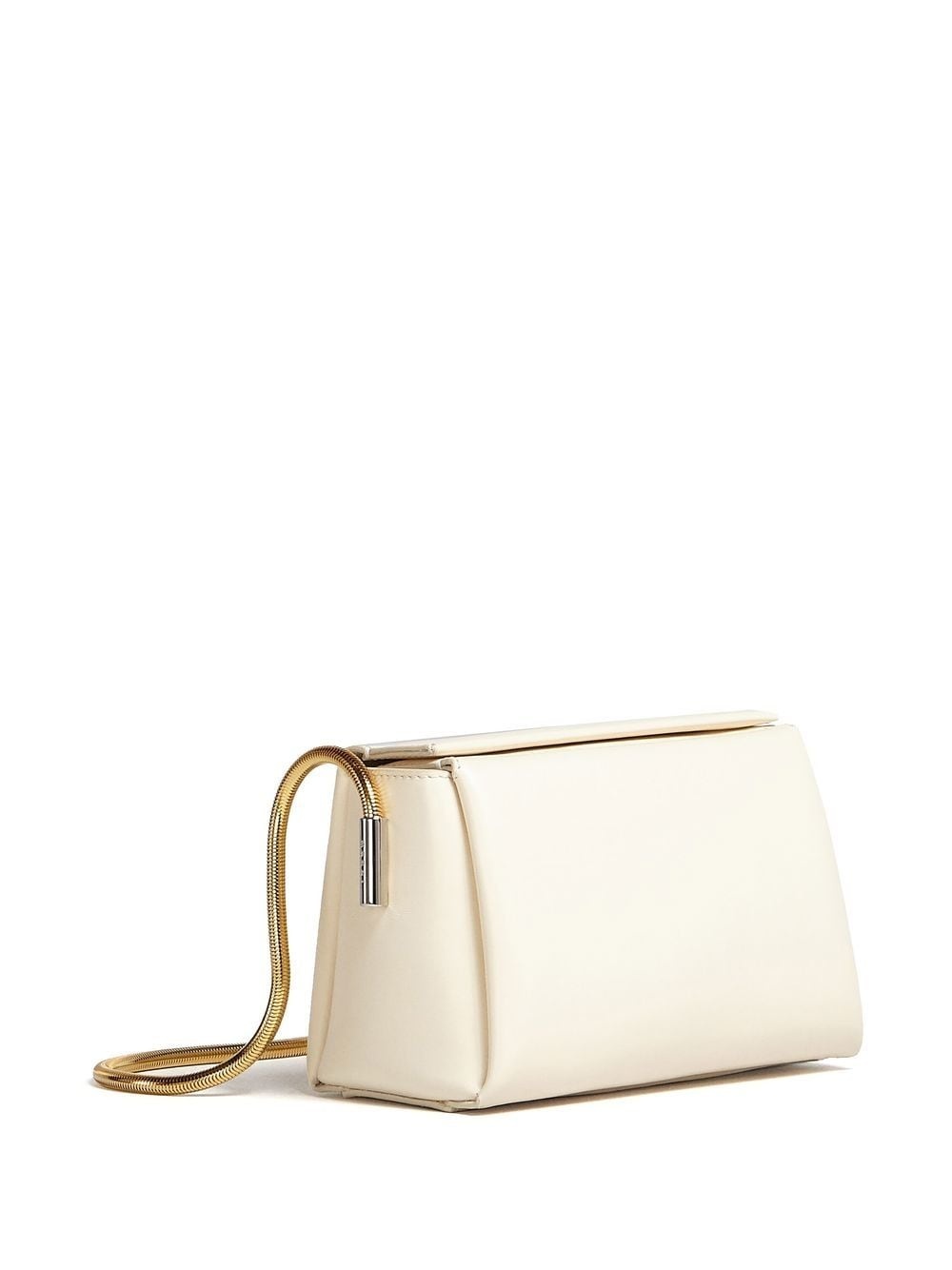 round snake chain leather shoulder bag - 3
