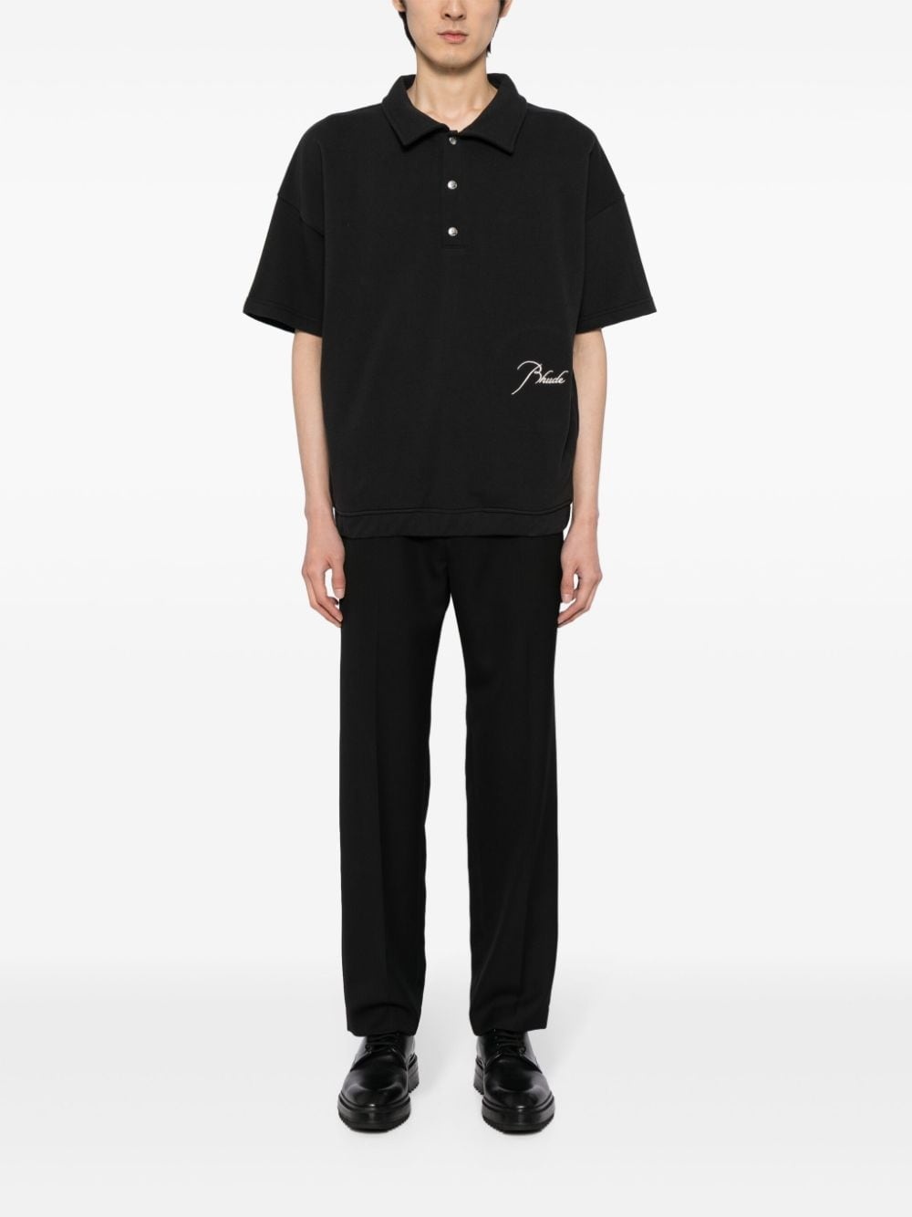 logo-embroidered polo shirt - 2