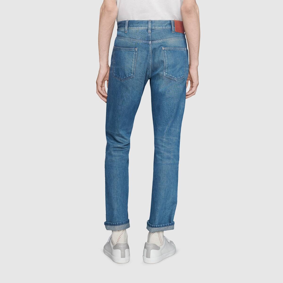 Tapered jeans with Web - 6