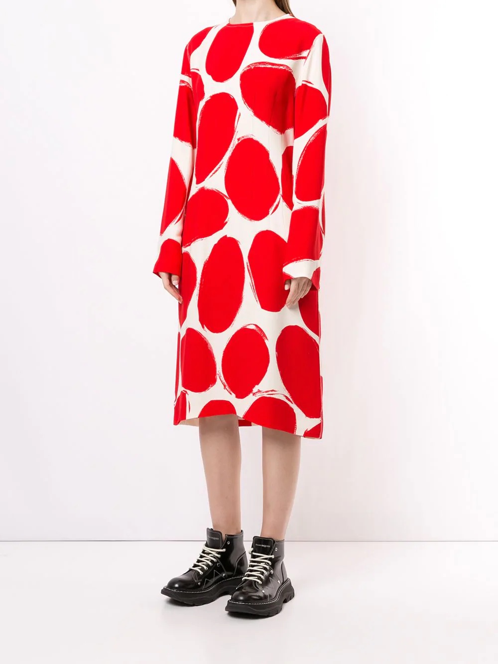 circles print shift dress - 3