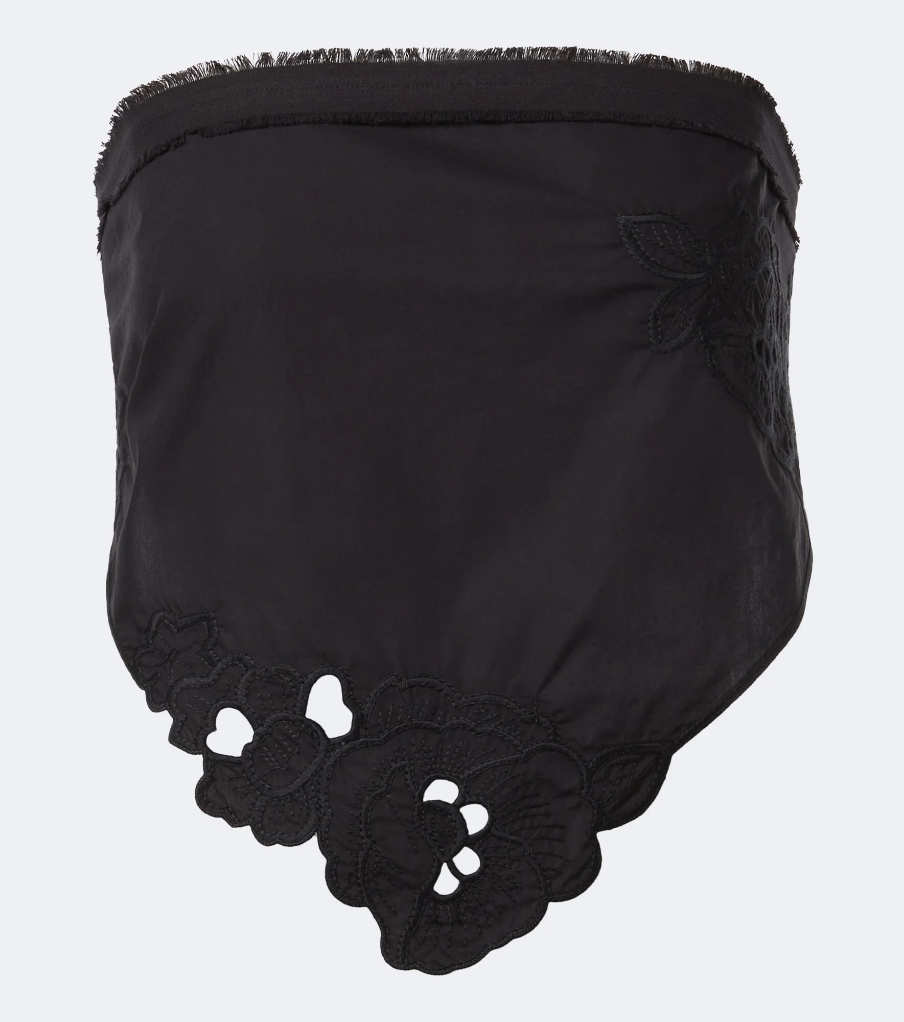 Klara embroidered cotton scarf - 1