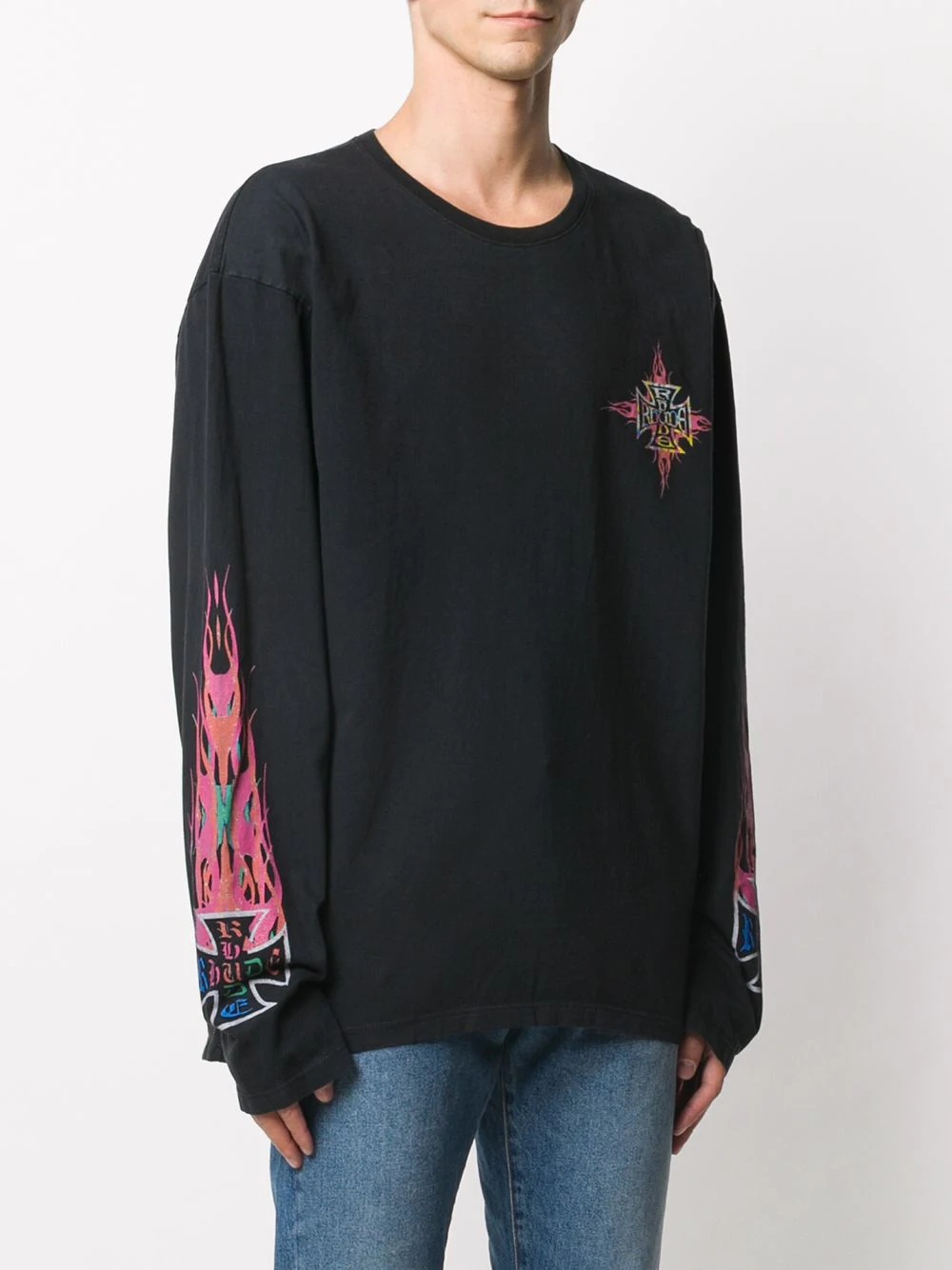 Neon Flame long-sleeve T-shirt - 3