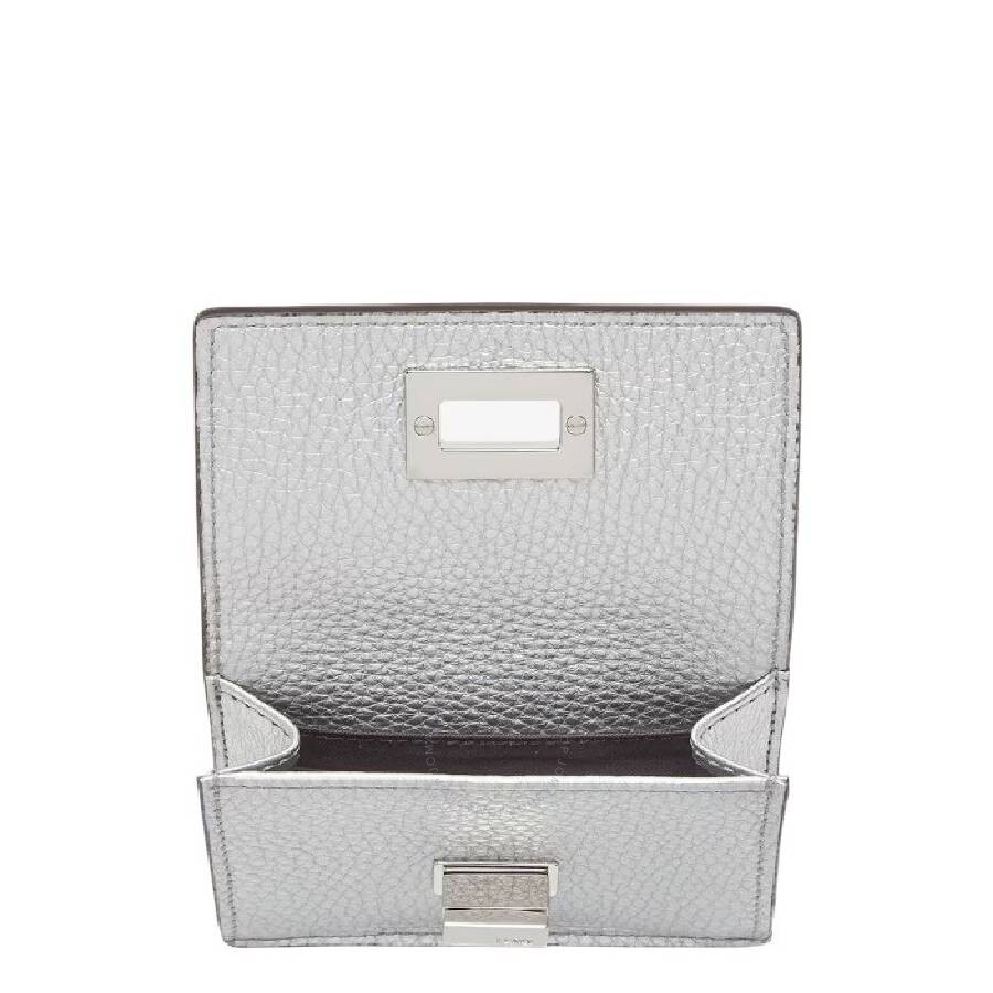 Fendi Argento/Palladio Ladies Peekaboo Micro Tri-fold Wallet - 3
