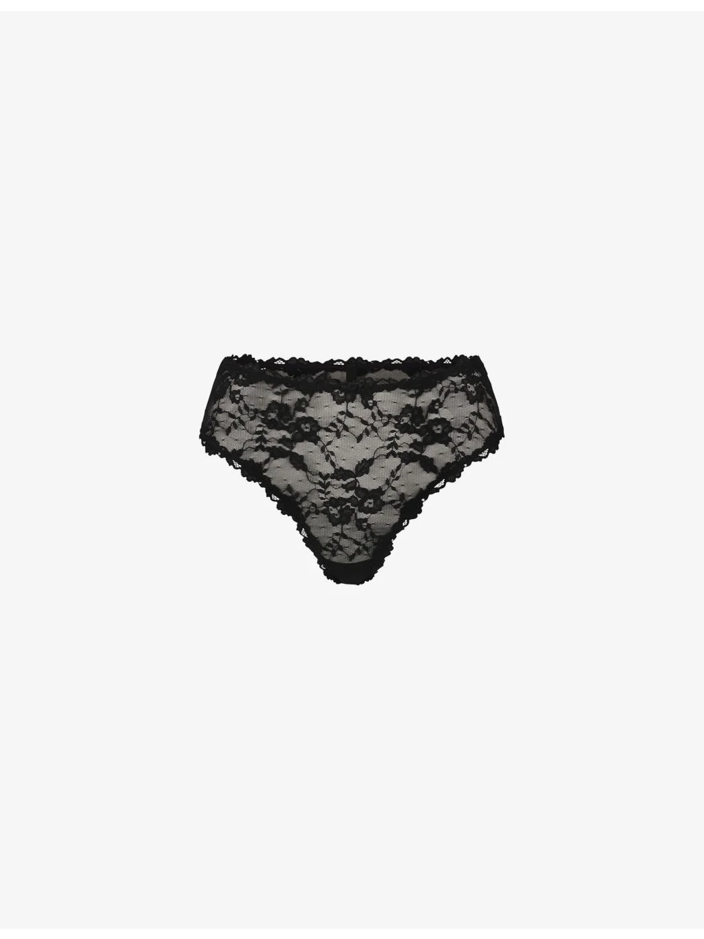 Sheer Floral Stretch-Lace Briefs - 1
