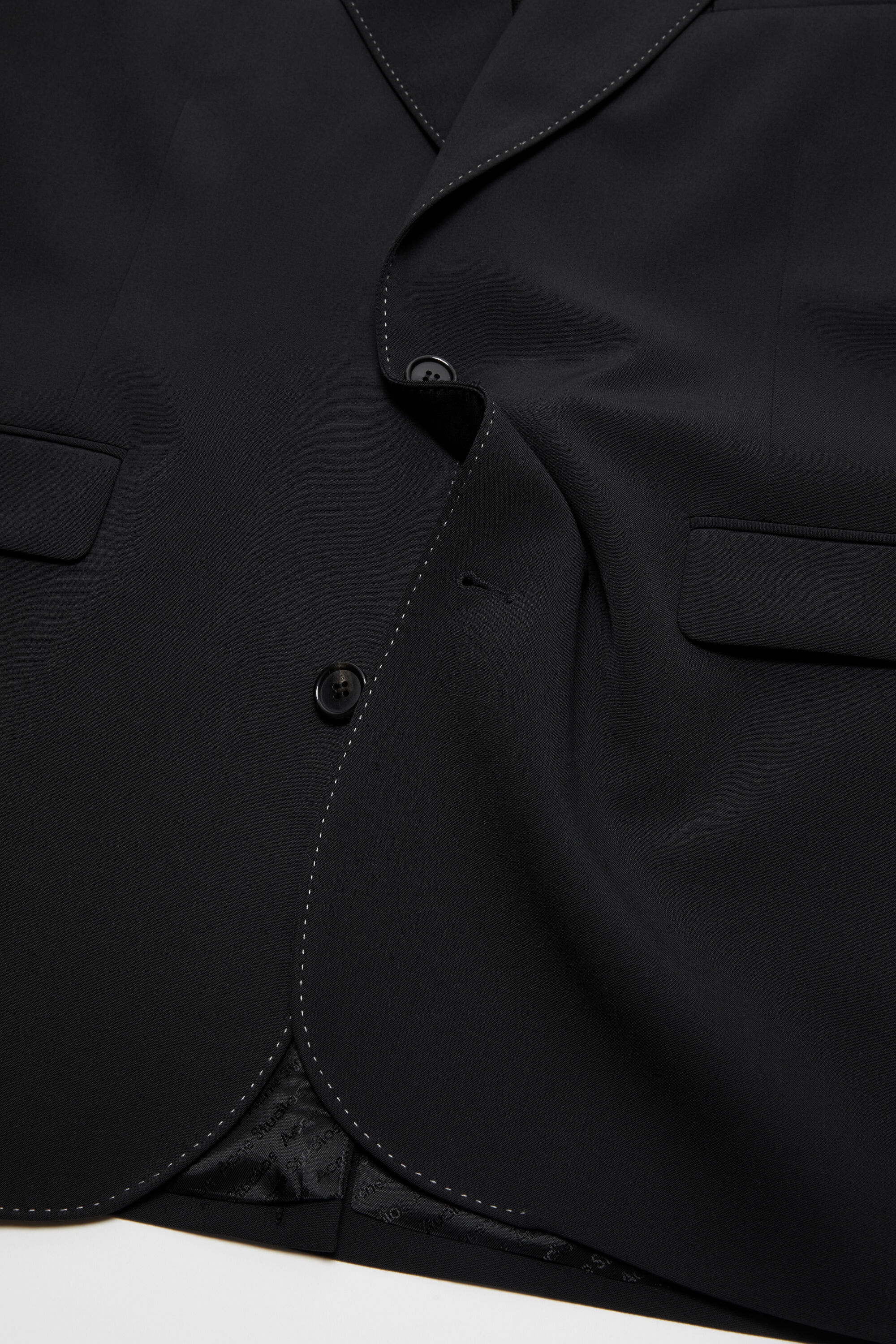 Single-breasted suit jacket - Relaxed fit - Black - 6