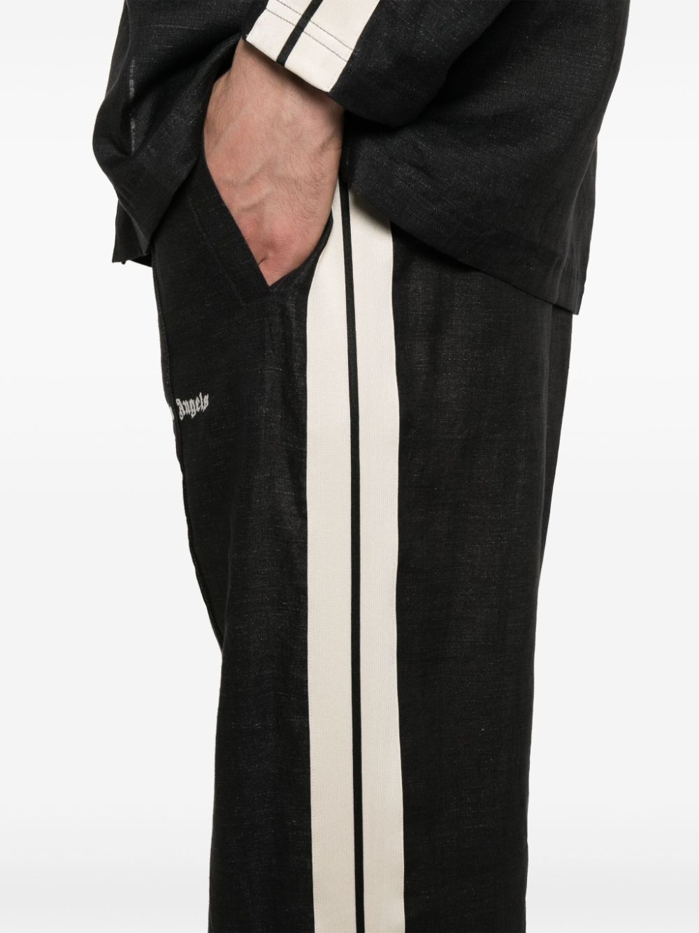 logo-embroidered track pants - 5