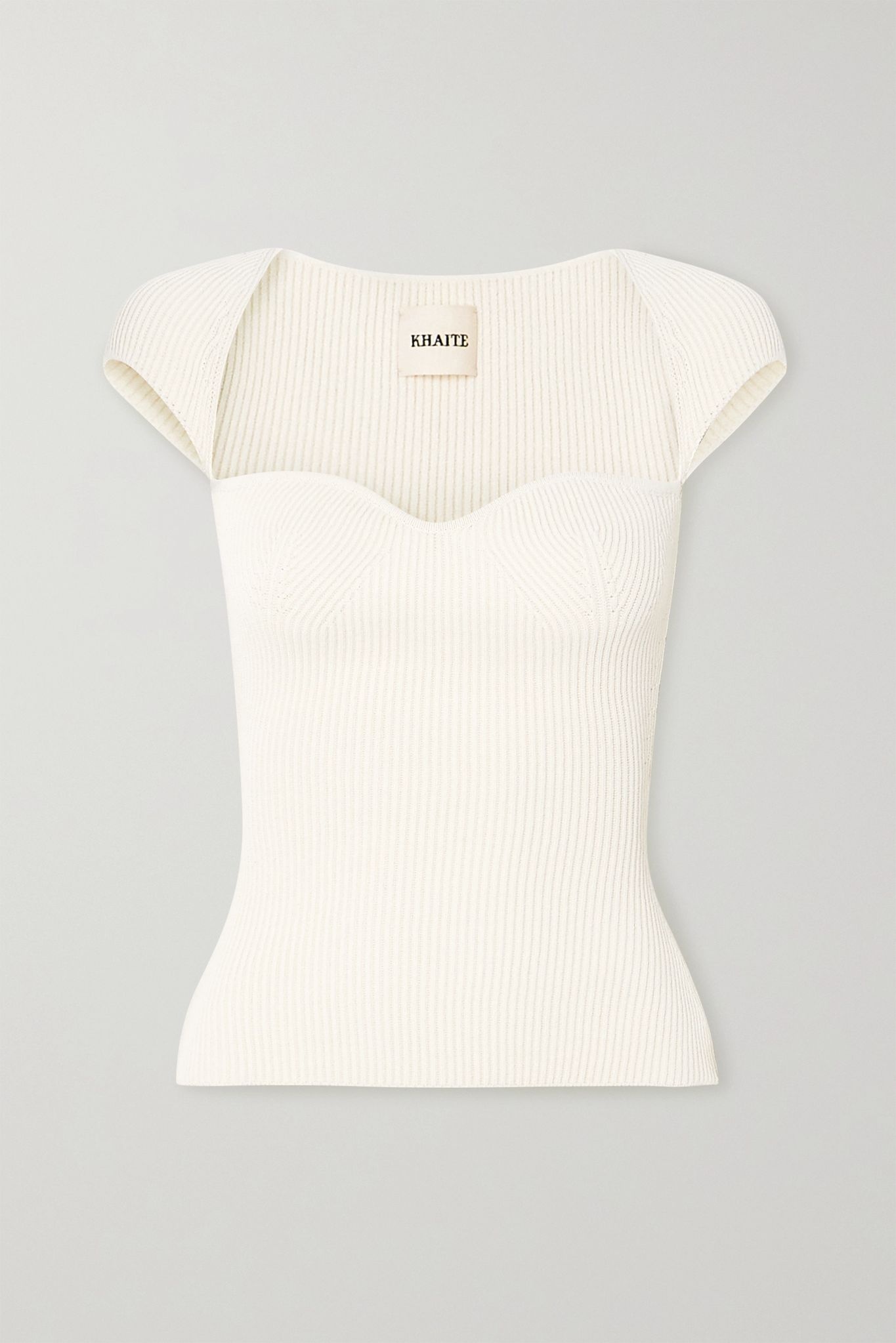 Ista ribbed-knit top - 1