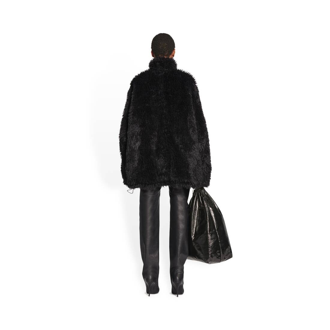 Women's Zip-up Jacket in Black - 4