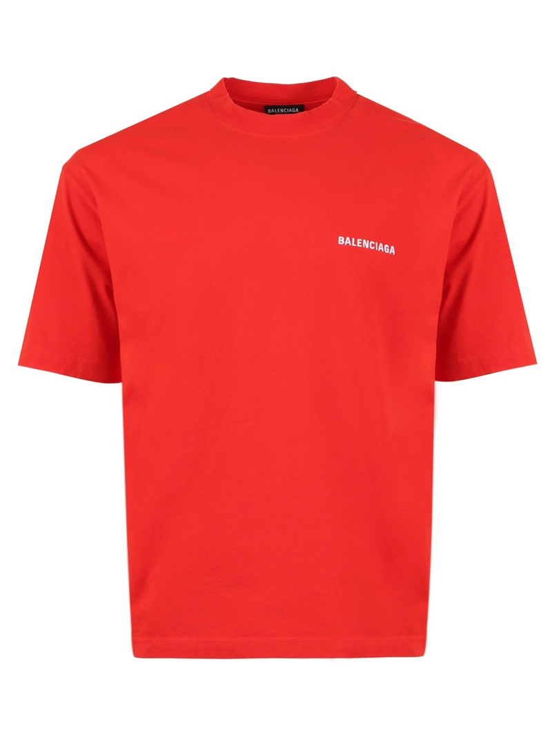 Vintage Jersey Regular Fit Tee Bright Red And White - 1