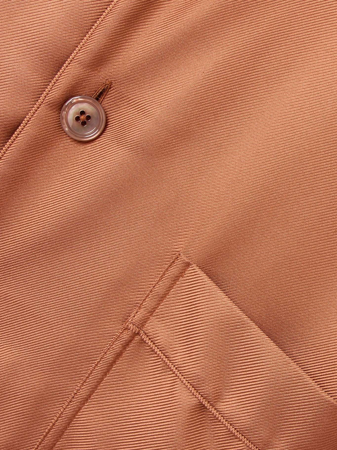Silk-twill shirt Camel - 4