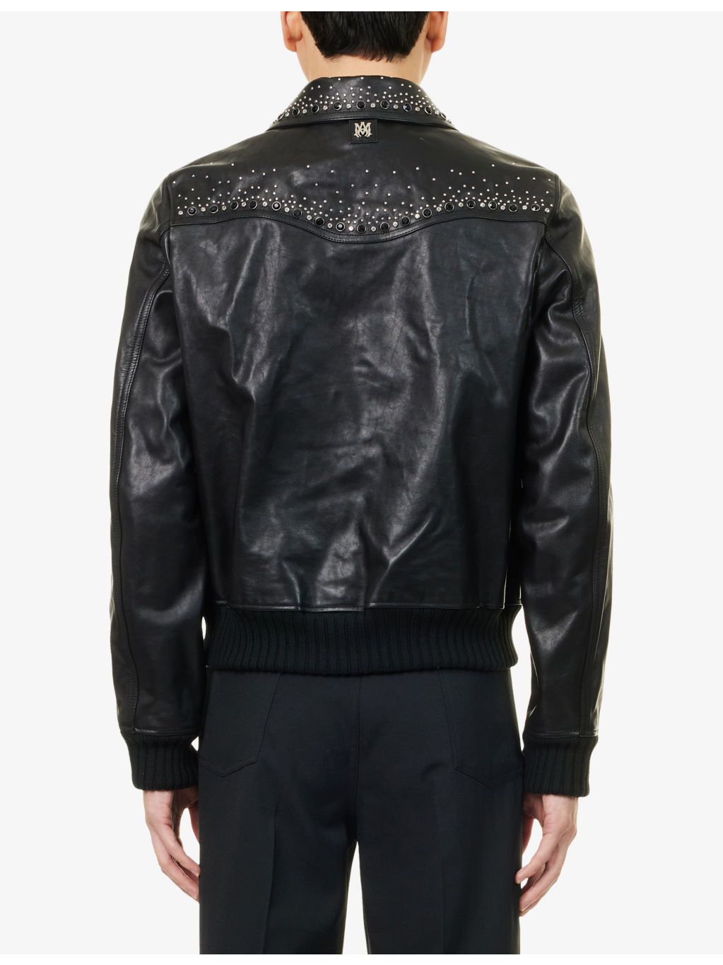 Crystal Western Leather Jacket - 4