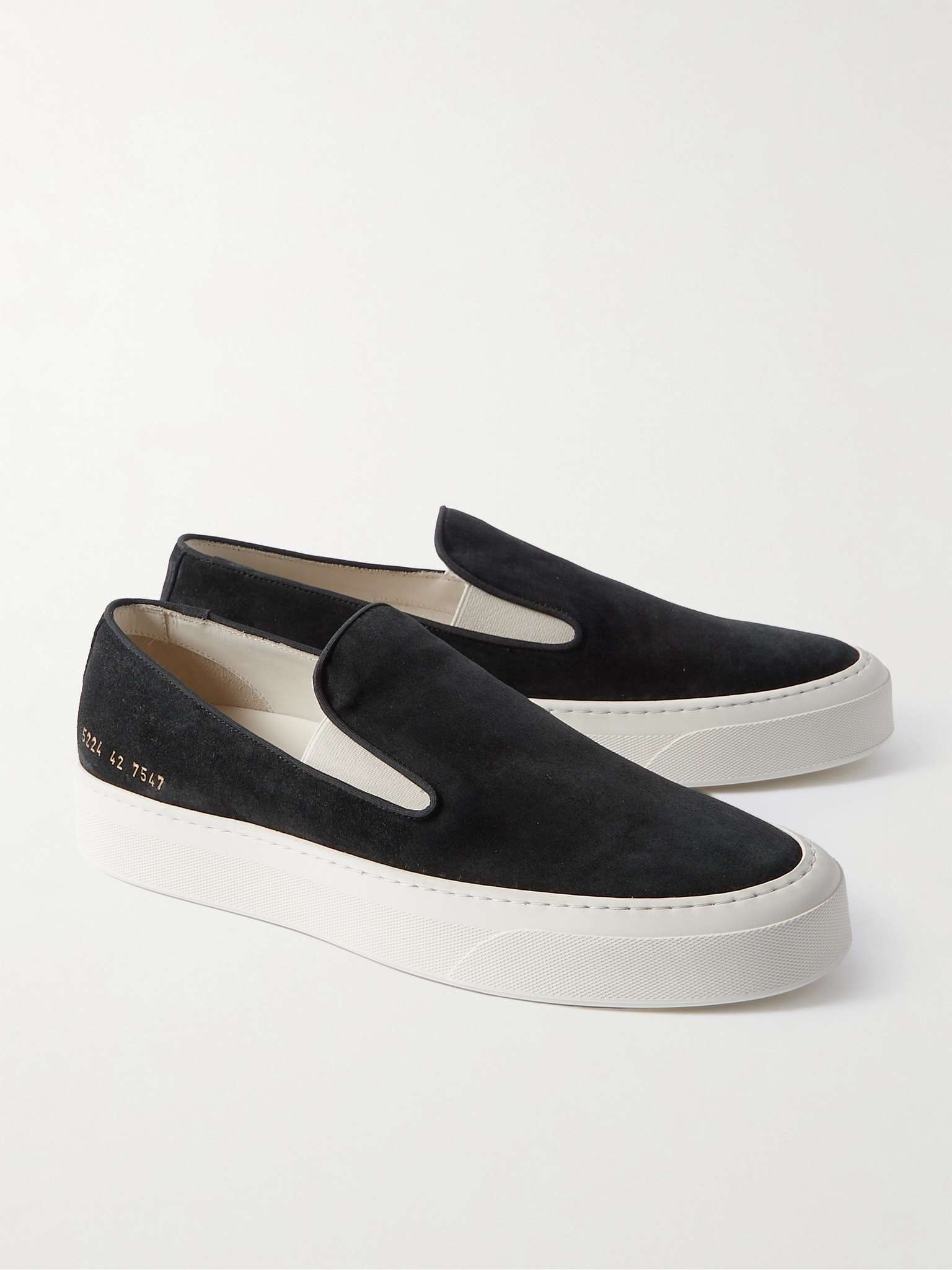 Suede Slip-On Sneakers - 4