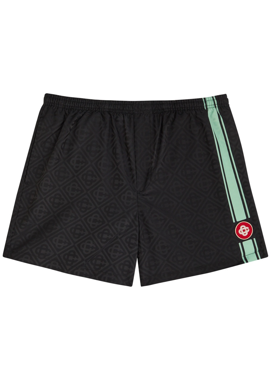 Casablanca Logo-monogrammed Jacquard Shell Swim Shorts - 1