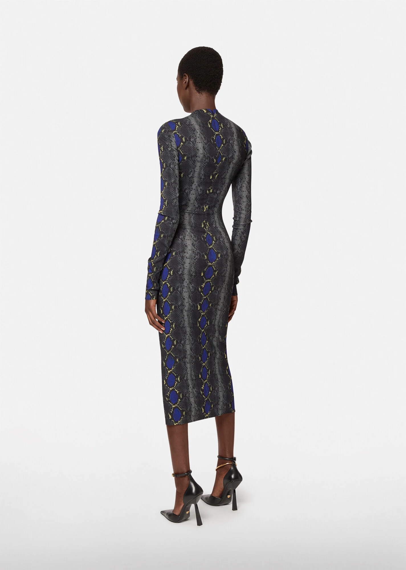 Python Print Midi Dress - 3