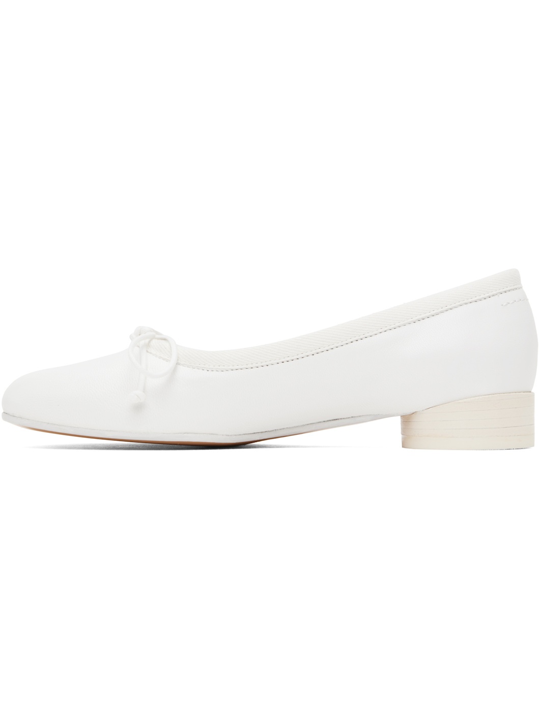 White Anatomic Classic Ballerina Flats - 3