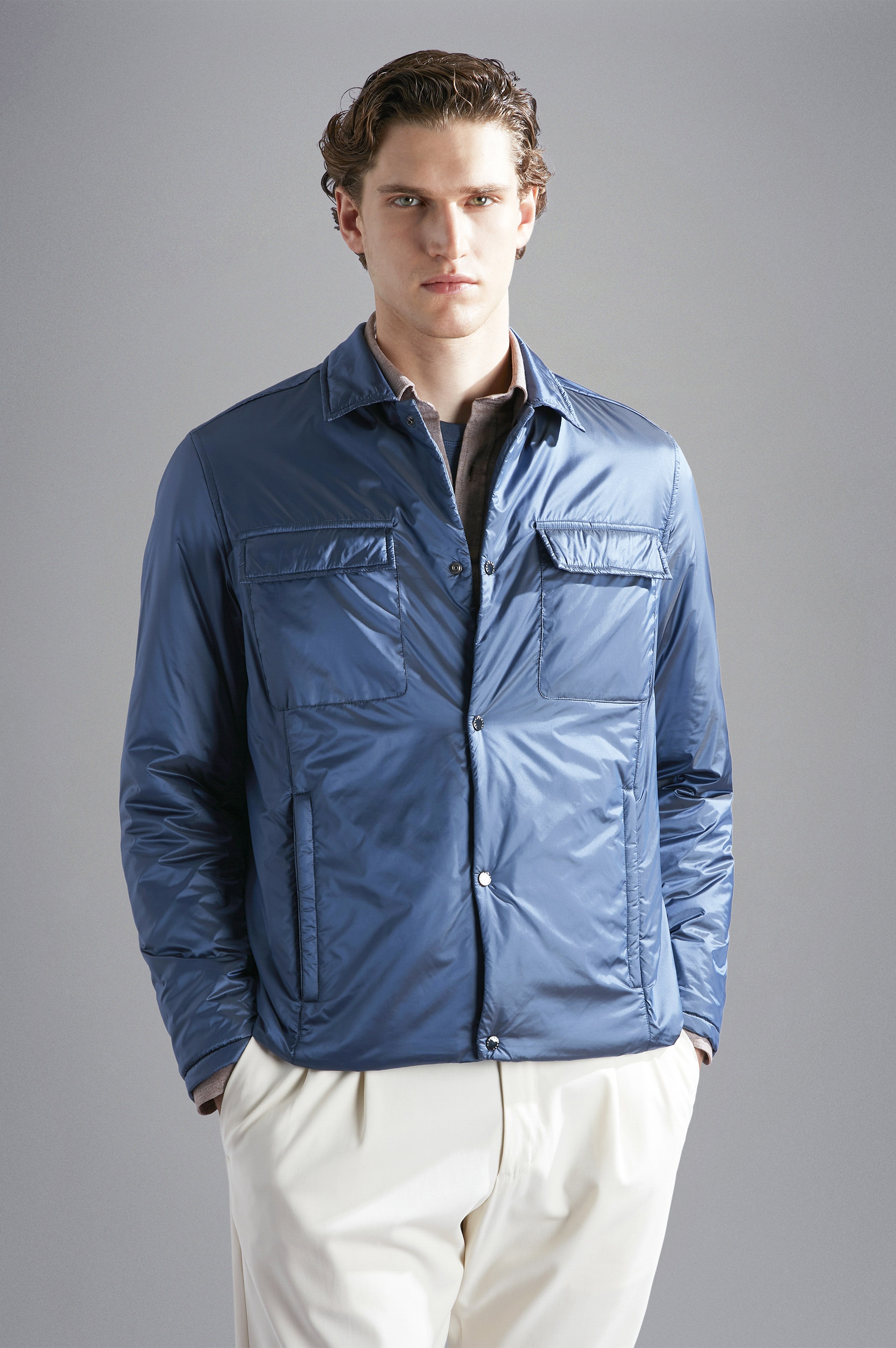 IRIDESCENT NYLON SHACKET - 8