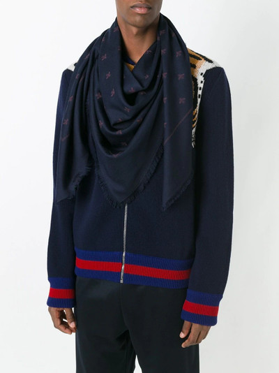 GUCCI bee jacquard stole outlook