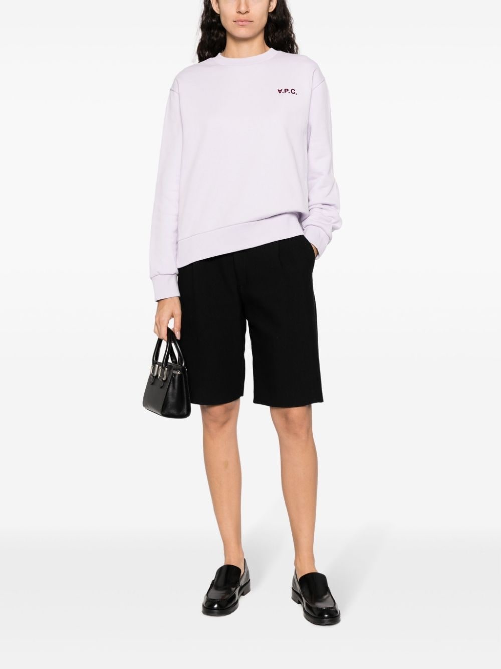 logo-print cotton sweatshirt - 2
