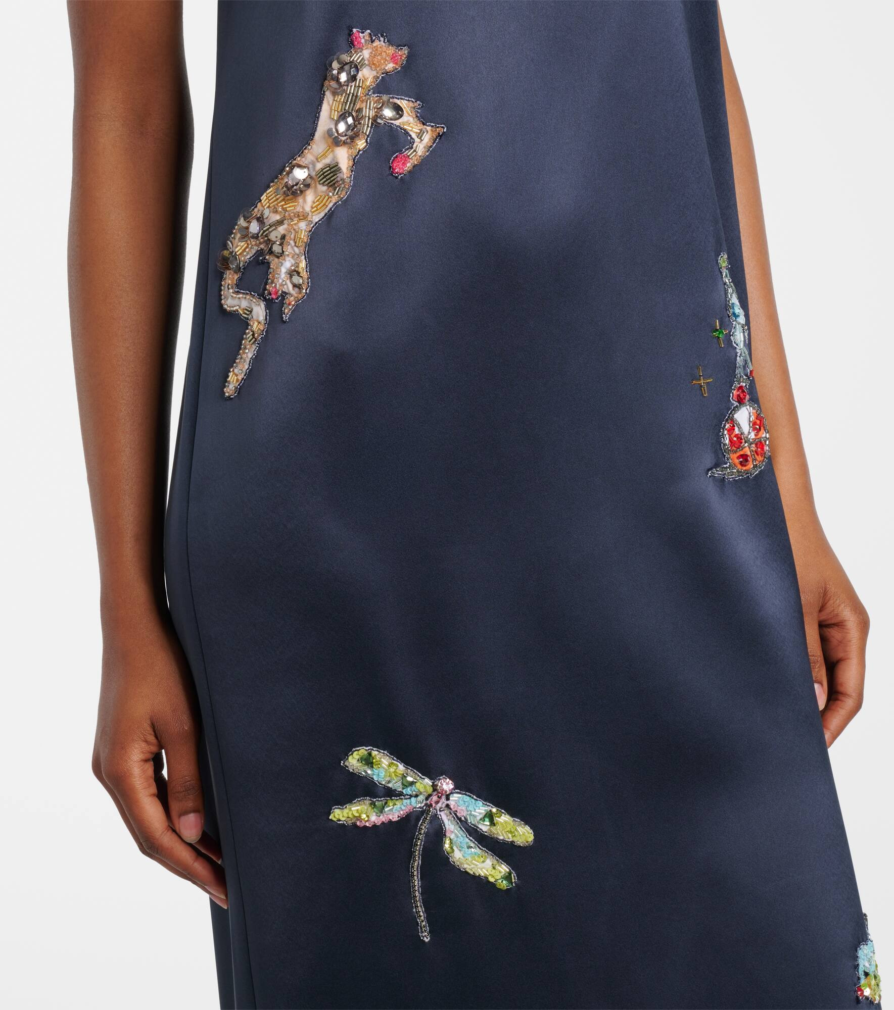 x Anouk Colantoni Fontaine slip midi dress - 5