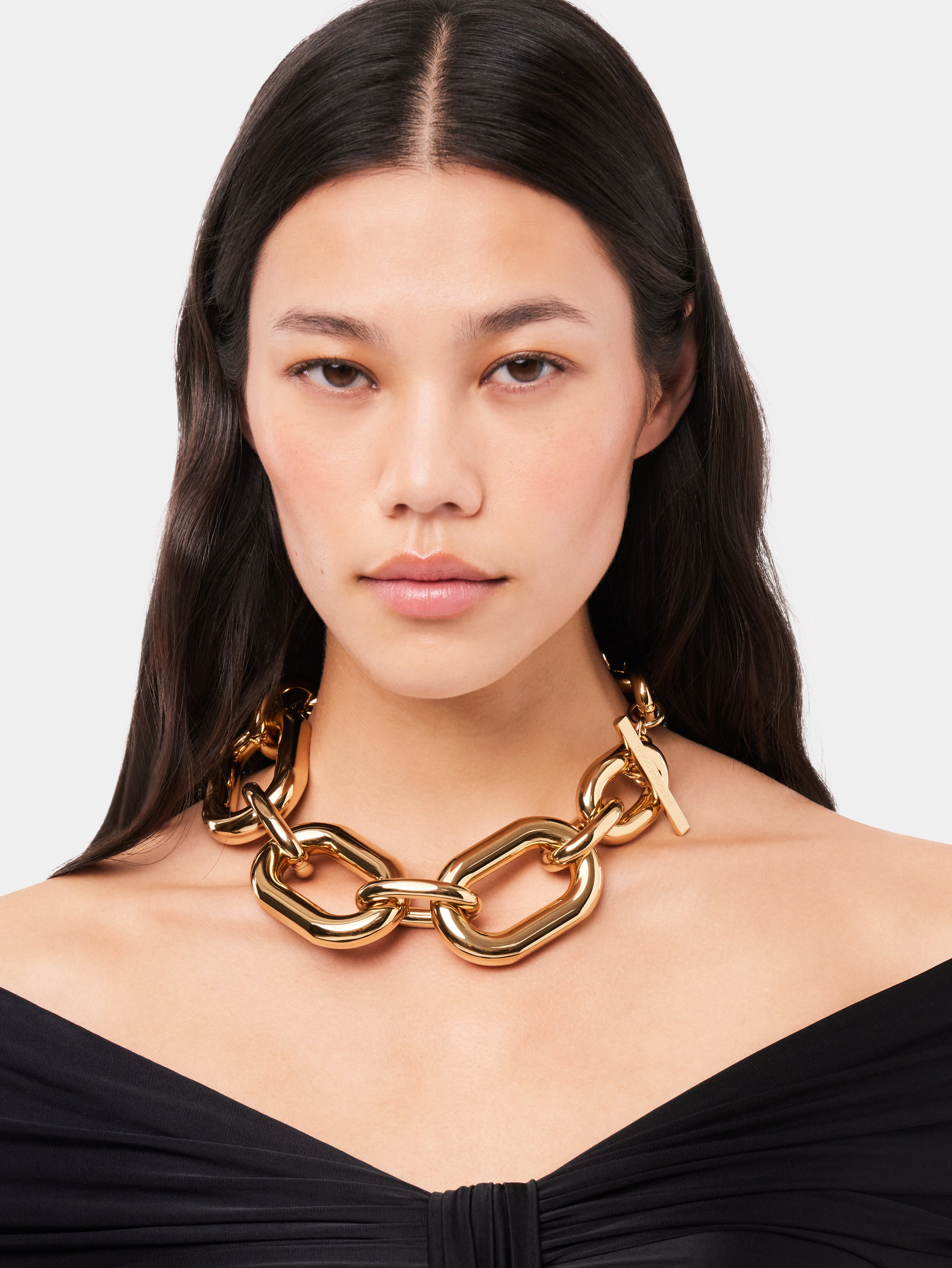 GOLD OVERSIZED XL LINK NECKLACE - 2