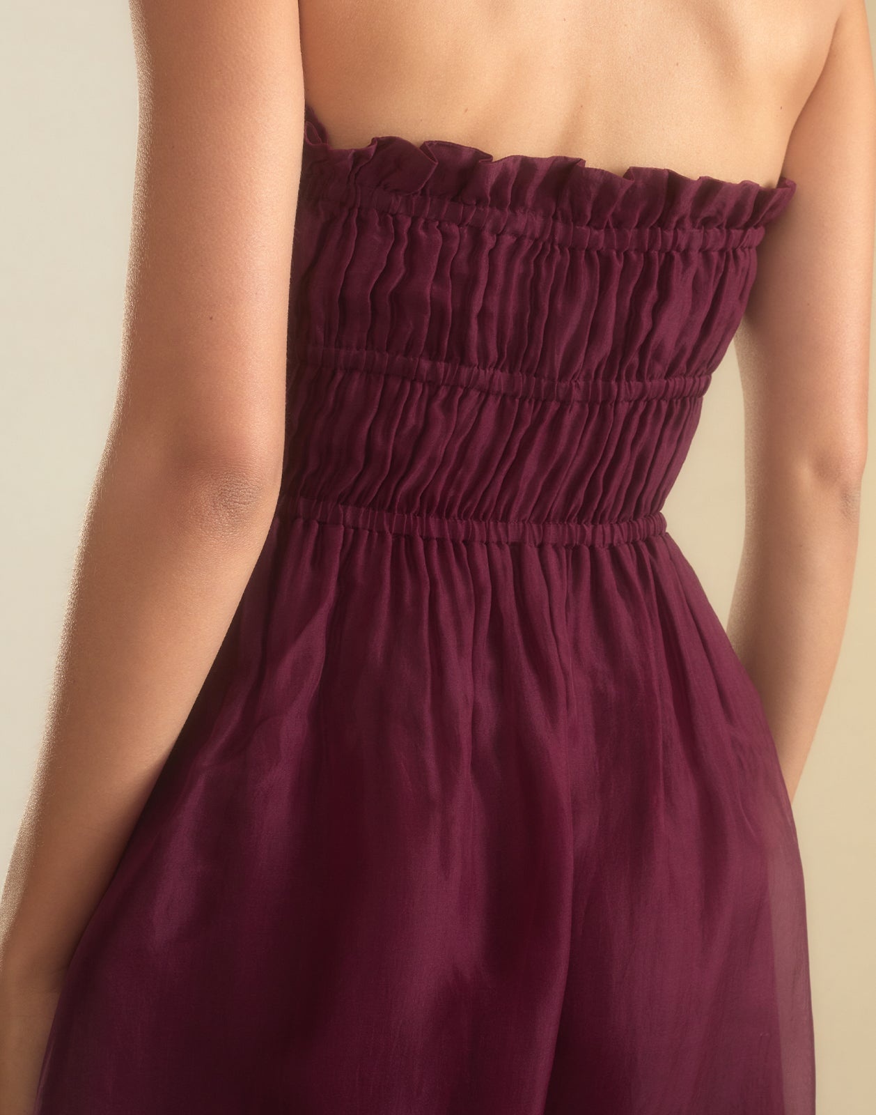Buckle Up Silk Organza Dress - 6