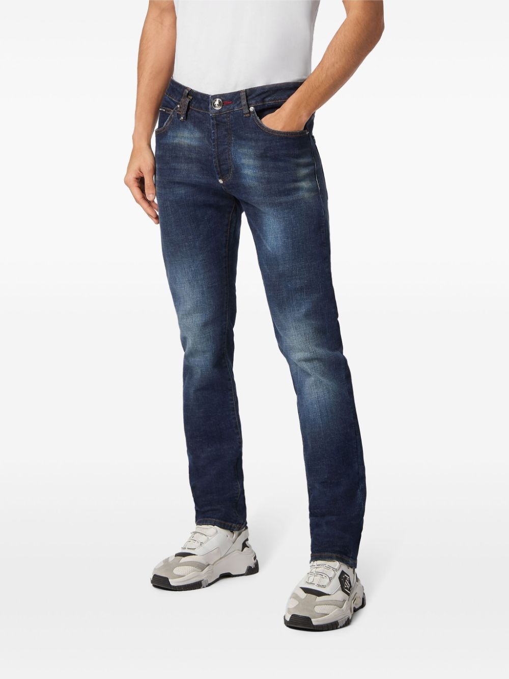 low-rise straight-leg jeans - 3