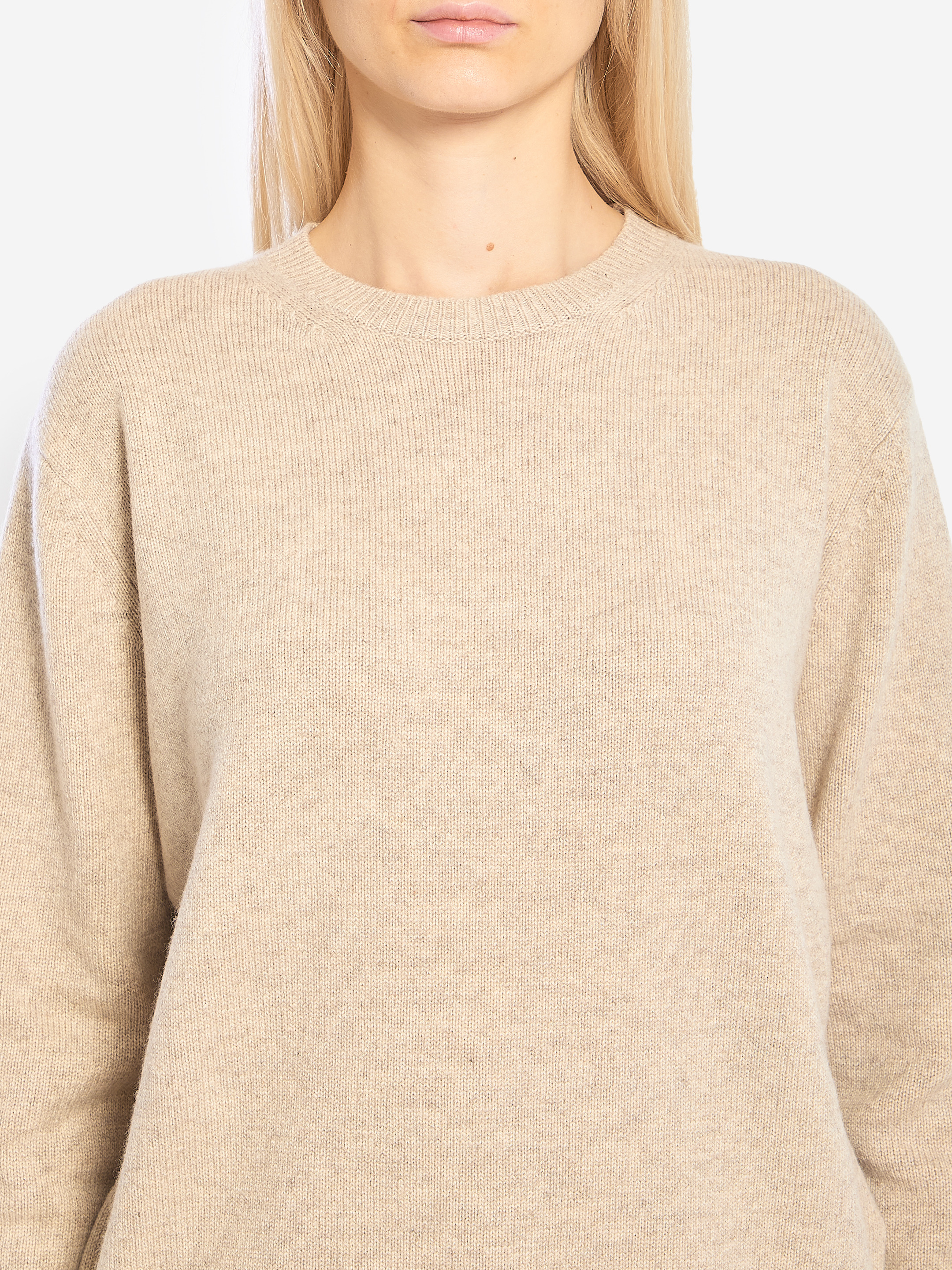 Crew neck sweater in cashmere - 3