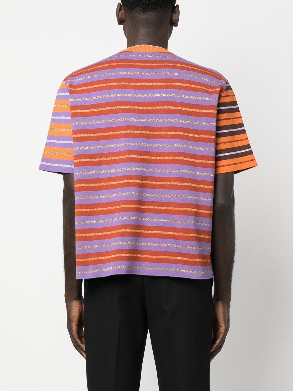 stripe-print T-shirt - 4