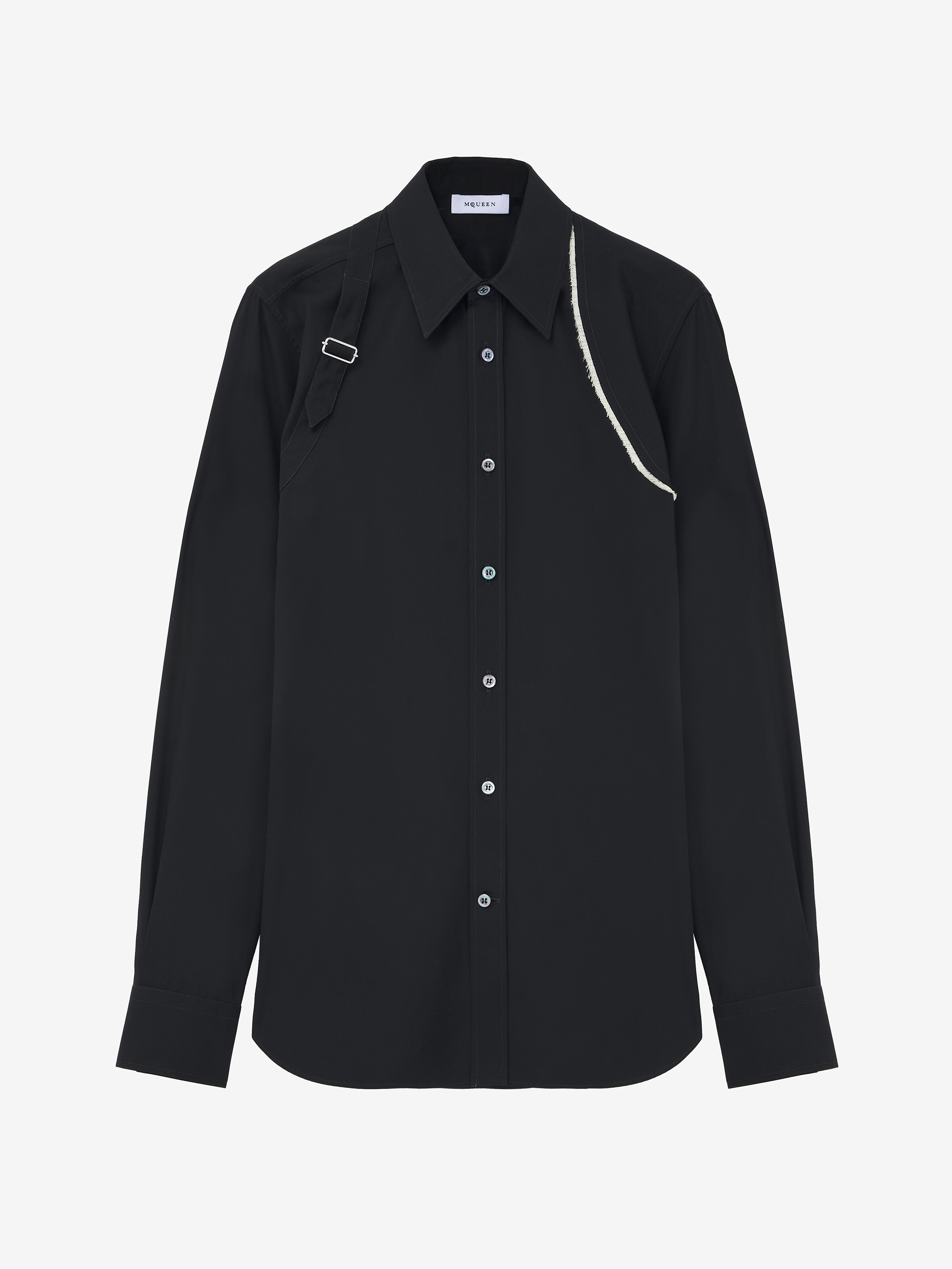 Raw Edge Canvas Harness Shirt - 1