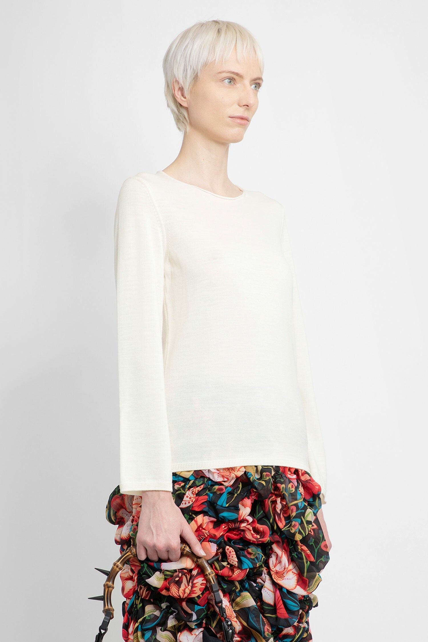 COMME DES GARCONS WOMAN WHITE KNITWEAR - 2