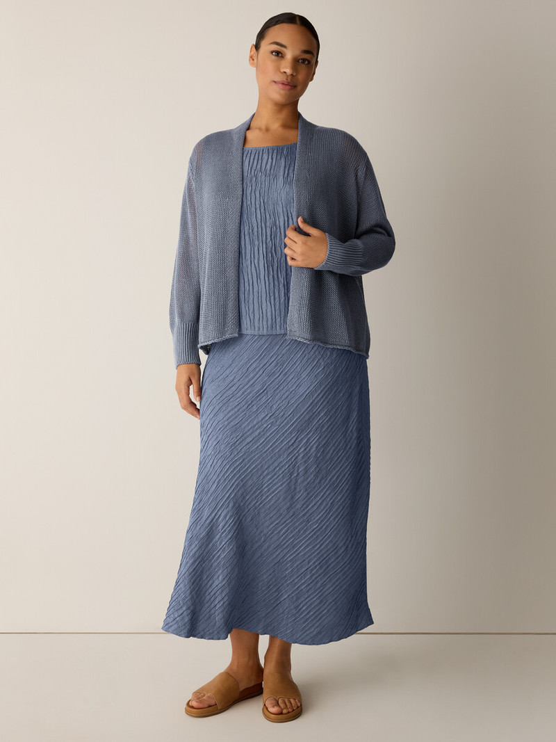 Organic Linen Cotton Cropped Cardigan 6