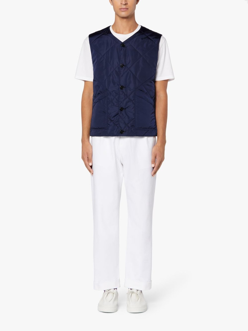 Mackintosh HIG BLUE QUILTED NYLON LINER VEST | GQM-204 outlook